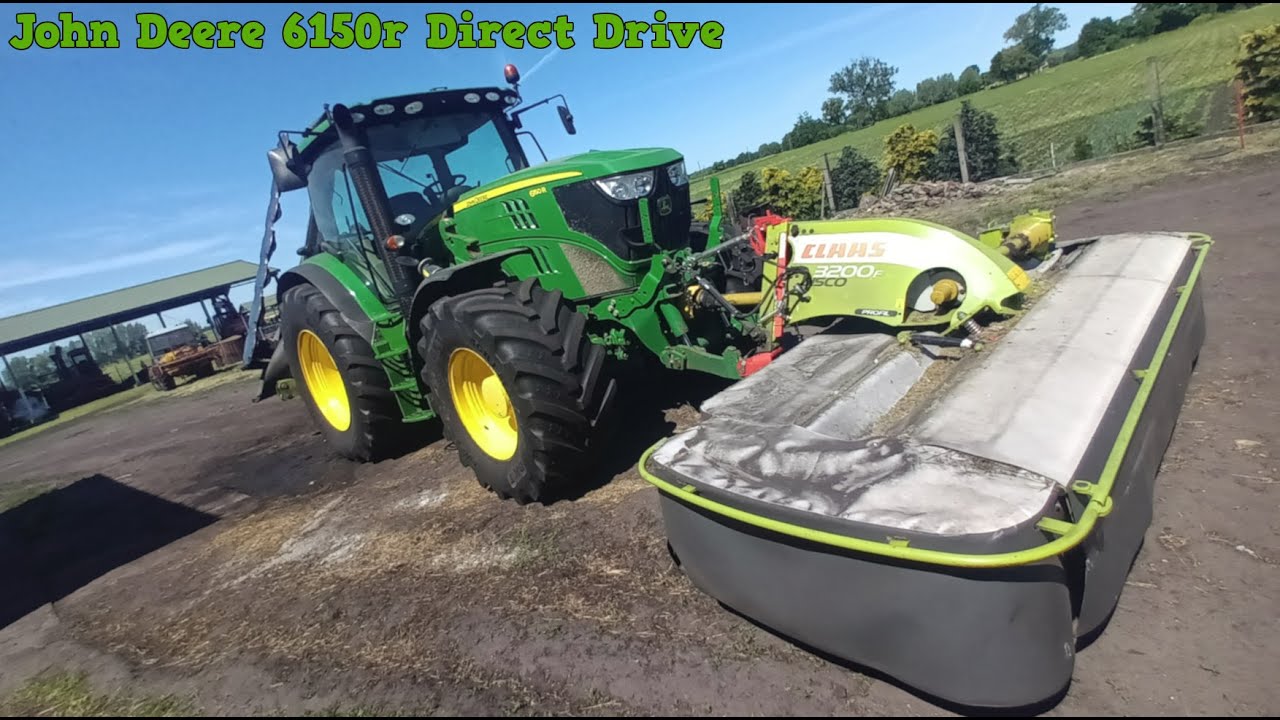 || Nowy nabytek 2023 || 1 pokos John Deere 6150r  + 2x Claas 3200 || #johndeere #claas #grass