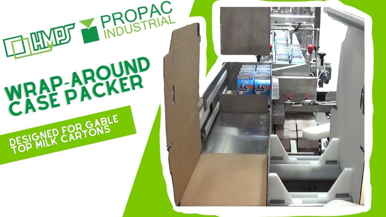 WA53 Wraparound Case Packer - Gable Top Milk Cartons (10694)