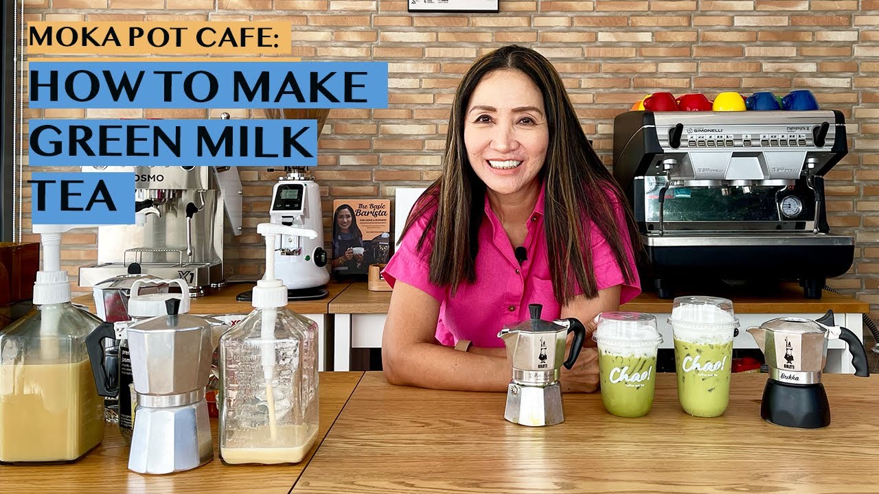 HOW TO MAKE GREEN MILK TEA USING MOKA POTS FOR HOME OR BUSINESS