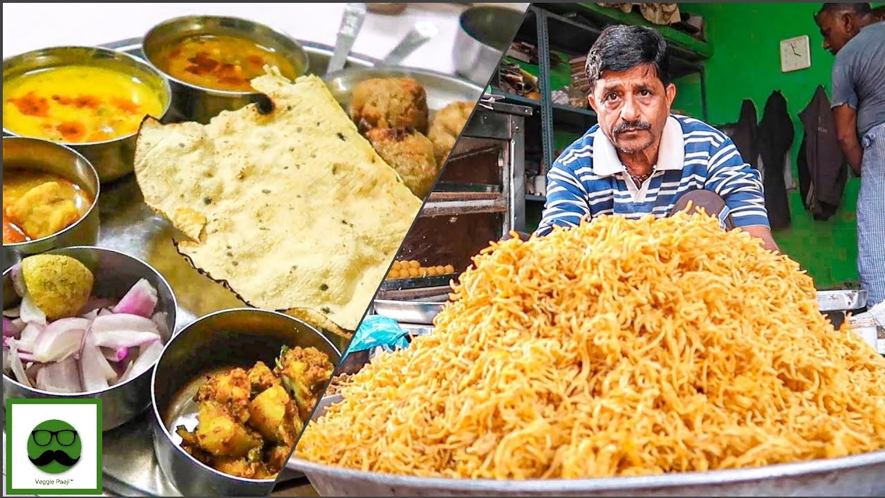 Gwalior Street Food | Marwadi Thali, Dana Oli & More | Indian Street Food