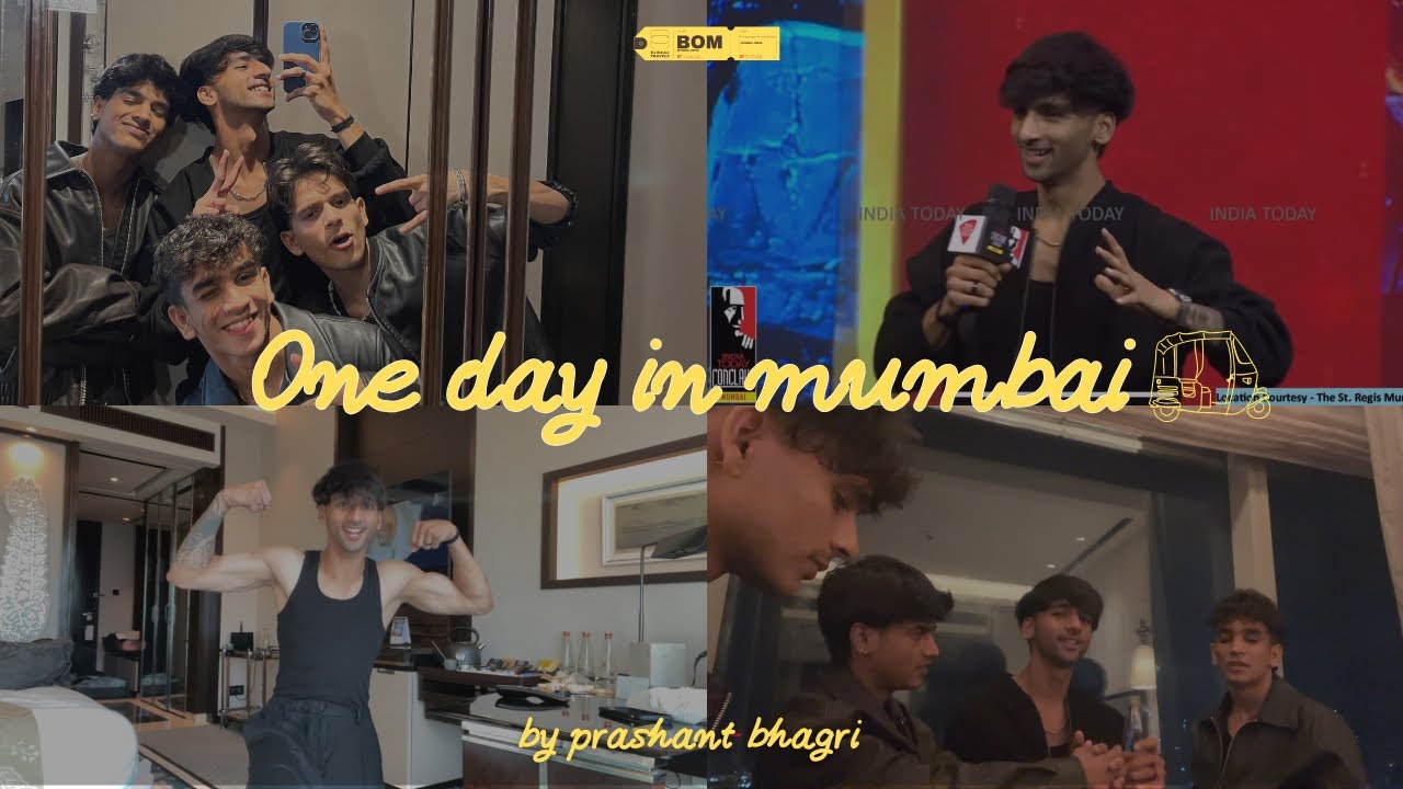 ONE DAY IN MUMBAI | for India today event | Prashant Bhagri 