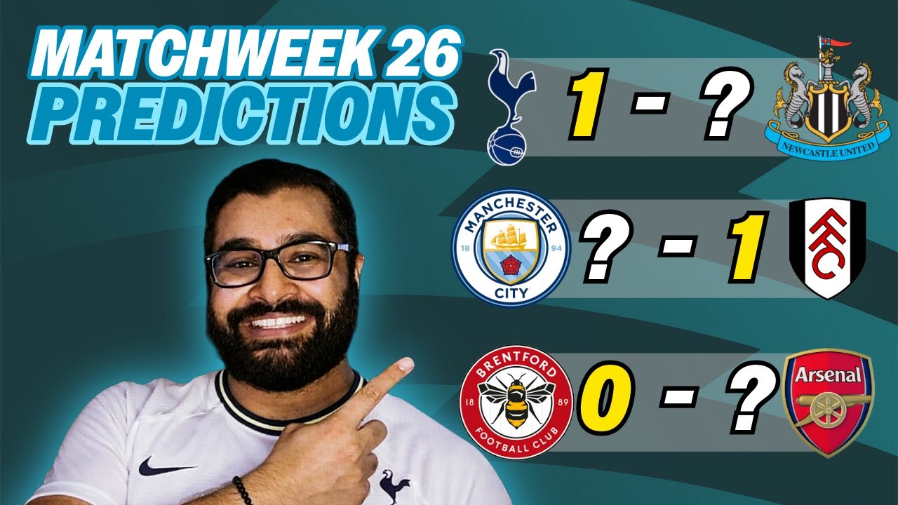 Premier League Predictions | *MATCHWEEK 26* 2025/2026
