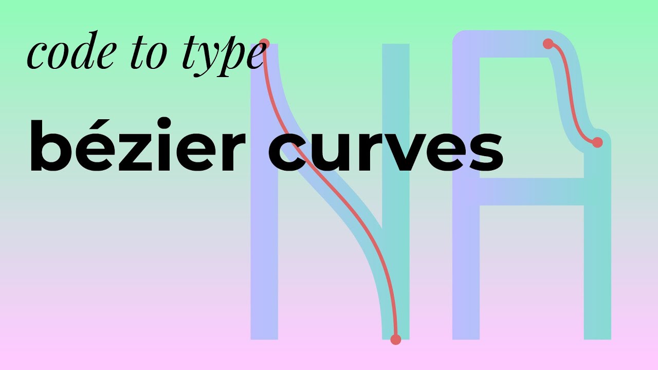 [code to type] bezier curves (typography + p5js)