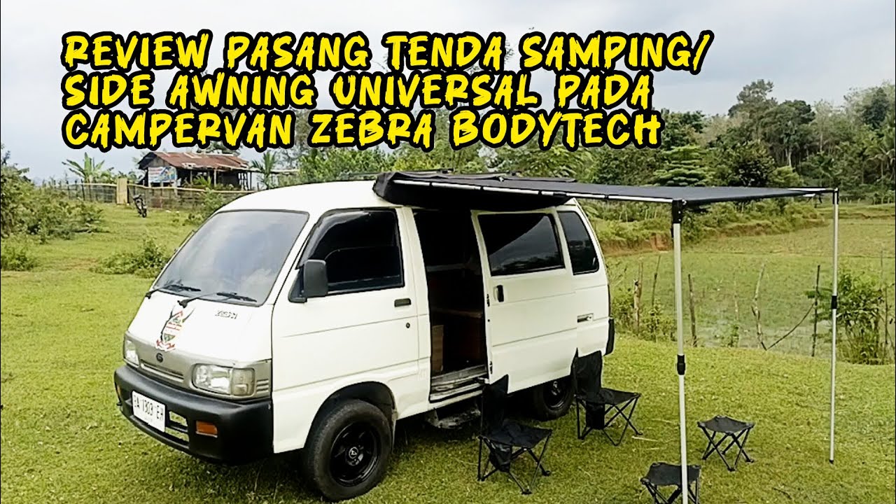 Review Pasang Tenda Samping/Side Awning Universal pada Campervan Daihatshu Zebra Bodytech 1994