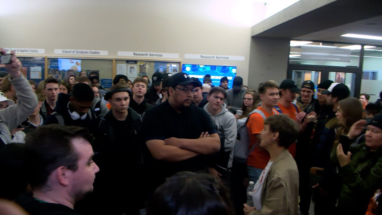 Frances Widdowson Met By Protestors | Thursday, February 2, 2023 | Micah Quinn | Bridge City News