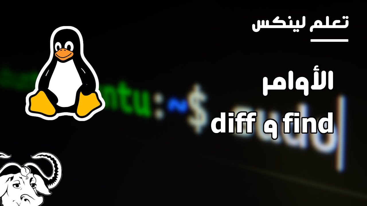 تعلم لينكس : الأوامر diff و find