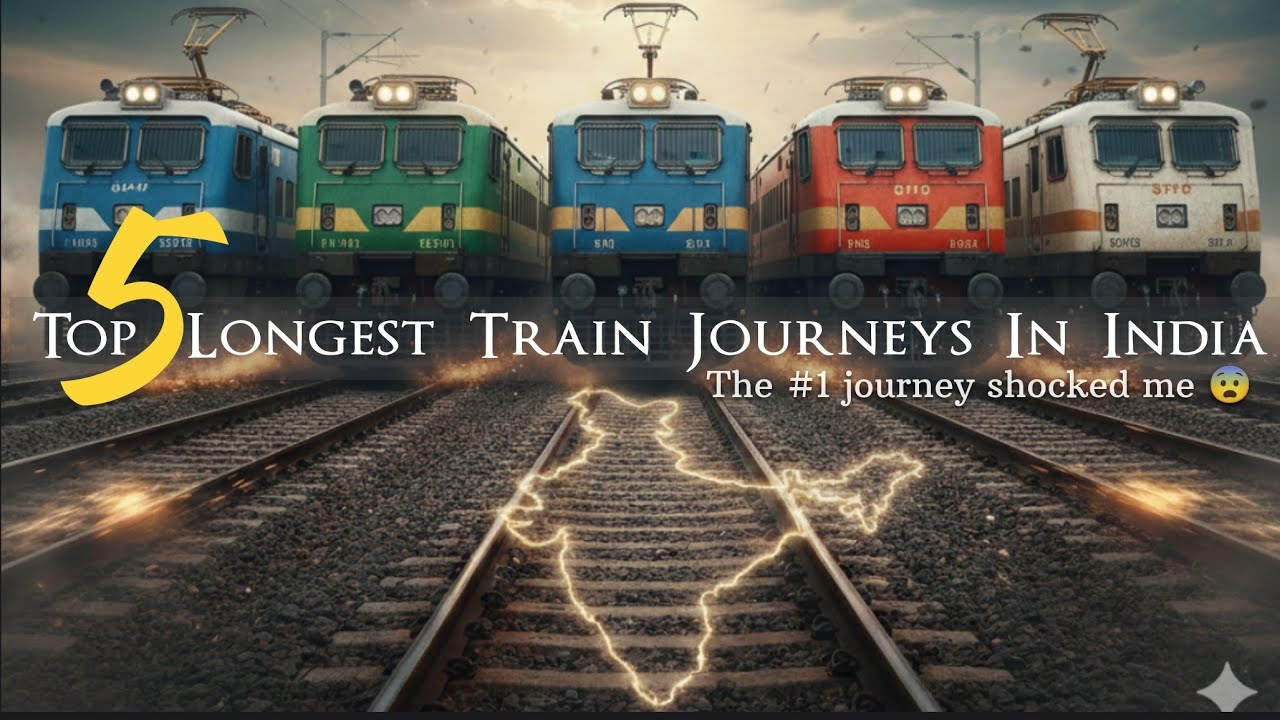 India isn’t big… until you travel by train 🚆 Top 5 largest train journey in India 🇮🇳 