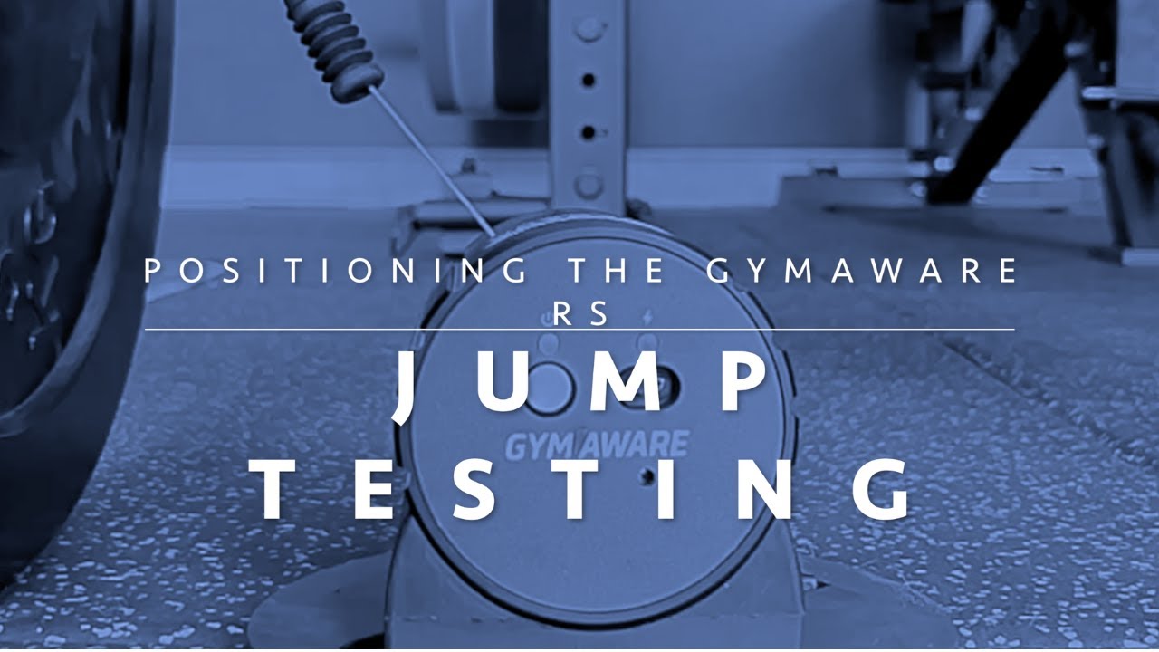 Positioning the GymAware RS for jump testing