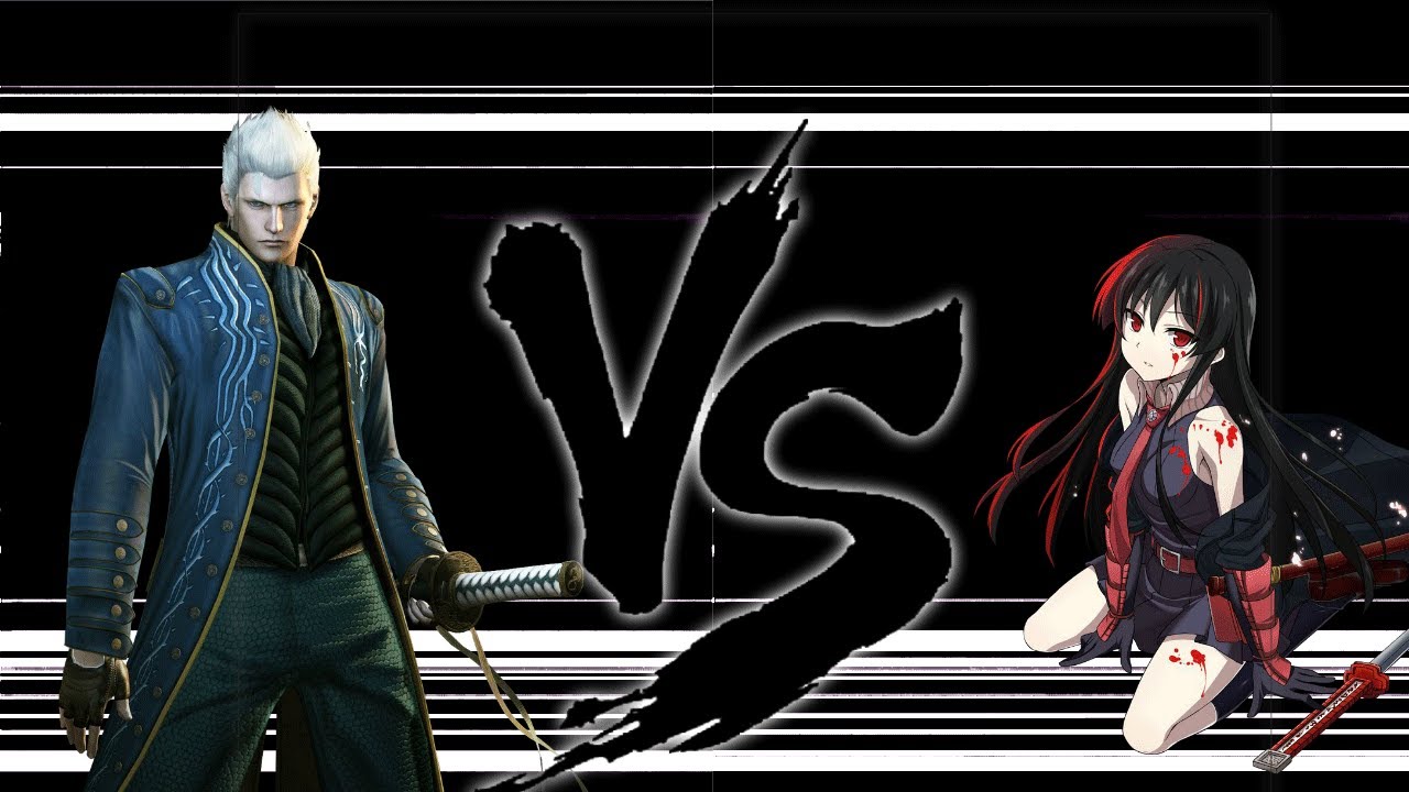 sprite animation - vergil vs akame