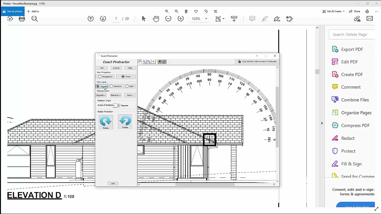 Exact Screen Protractor Demo