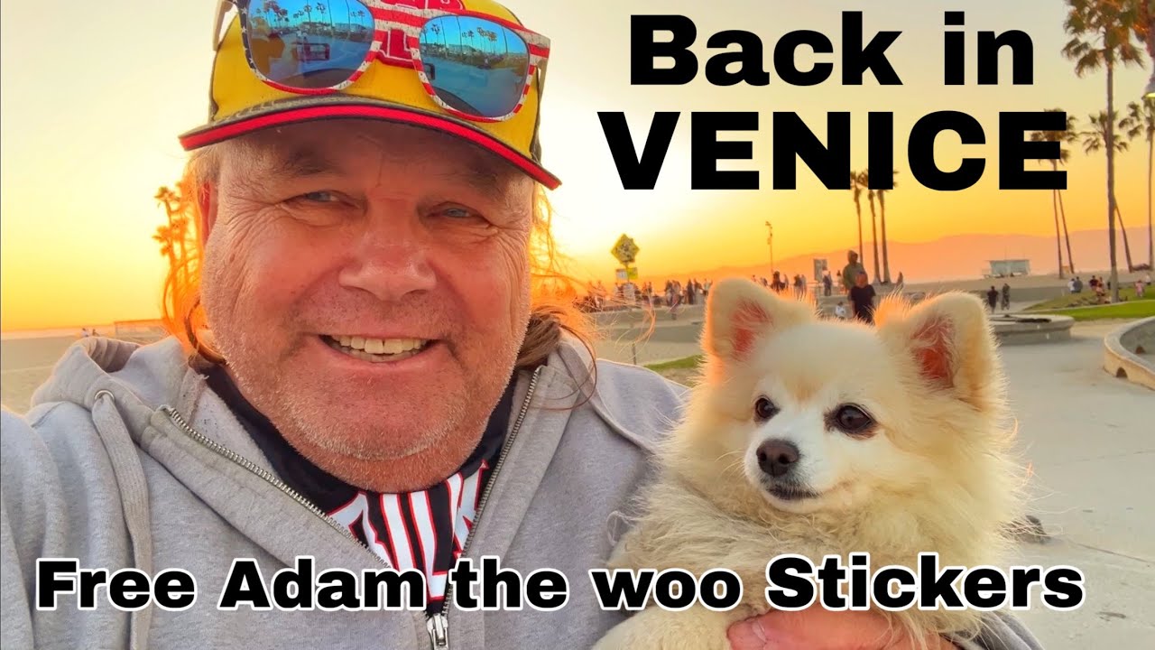 Venice Beach  always something going on  UPDATE Baywatch Tower //Adam the woo stickers for  free