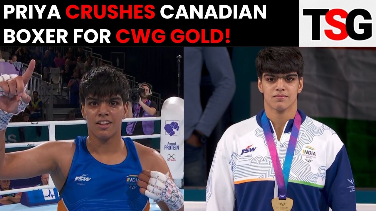CWG 2026: Priya Ghanghas Wins GOLD | Women's 60kg Boxing Final | Commonwealth Games| India vs Canada