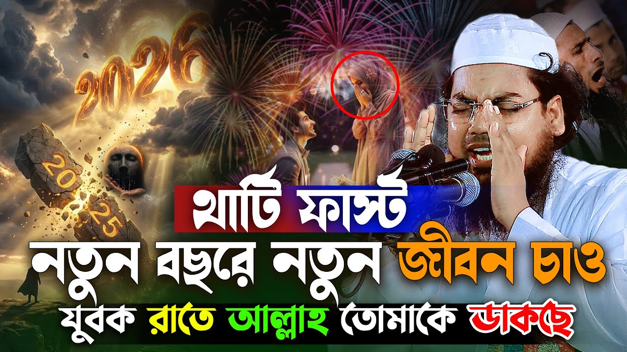 যুবক! যদি এই রাতটাই তোমার জীবনের শেষ থার্টি ফার্স্ট হয় 😭নতুন বছরের ওয়াজ।habibur rahman misbah 2026