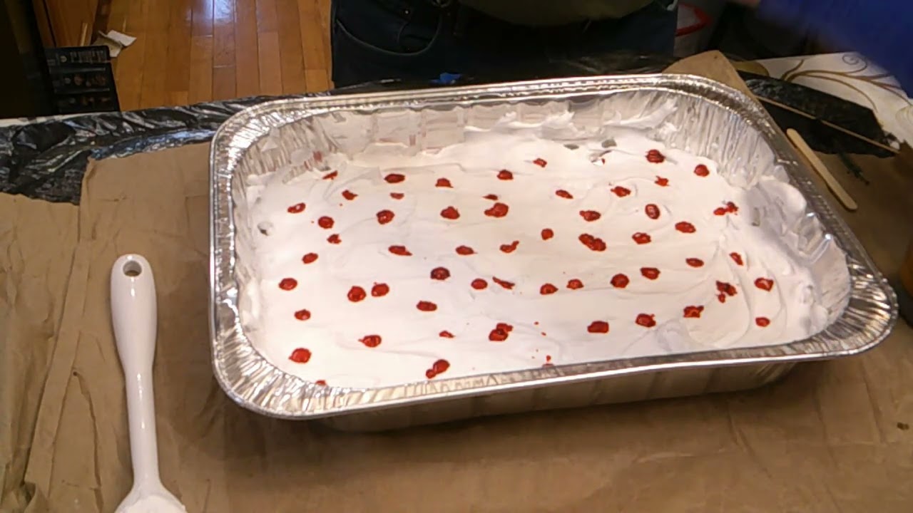 Shaving cream Dyeing method