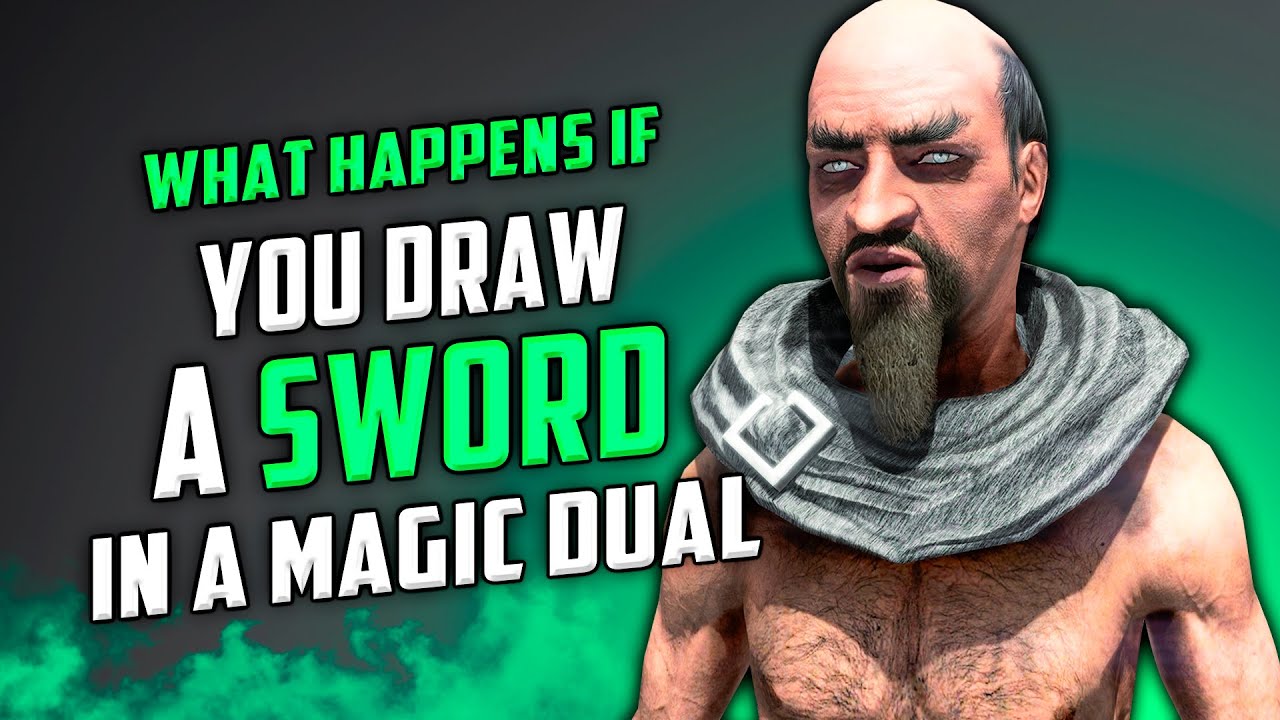 Skyrim ٠ What Happens If You Draw A Sword In A Magic Duel