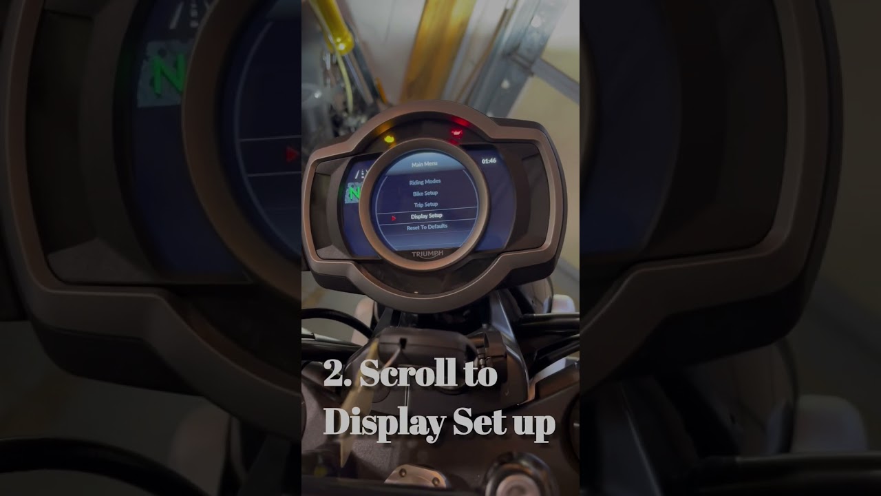 Adding your name to the Triumph Scrmabler 1200 TFT DASH