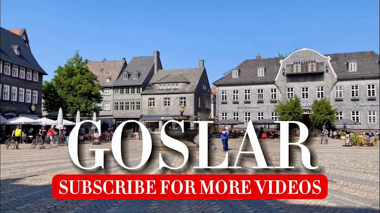 Goslar Germany, Free Walking Tour 4K