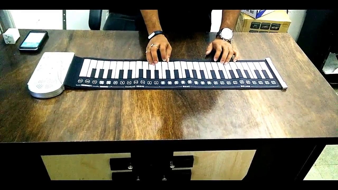 KEYBOARD PIANO 49 KEYS ELECTRONIC ROLL UP SOFT KEYBOARD PIANO-BLACK|Sandy Balla|