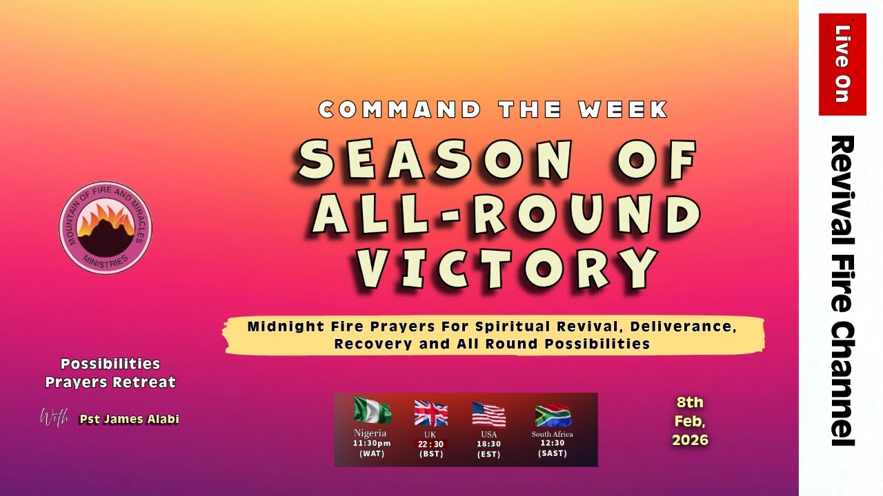 ENTERING MY SEASON OF ALL-ROUND VICTORY || POSSIBILITIES PRAYERS || 8TH FEB, 2025