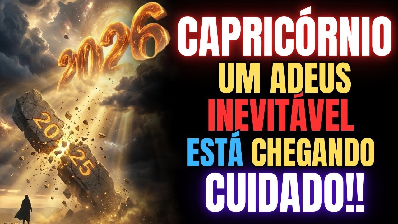 ♑✨Capricórnio — Um Adeus Inevítavel Está Chegando… Cuidado!!! ⚠️😳