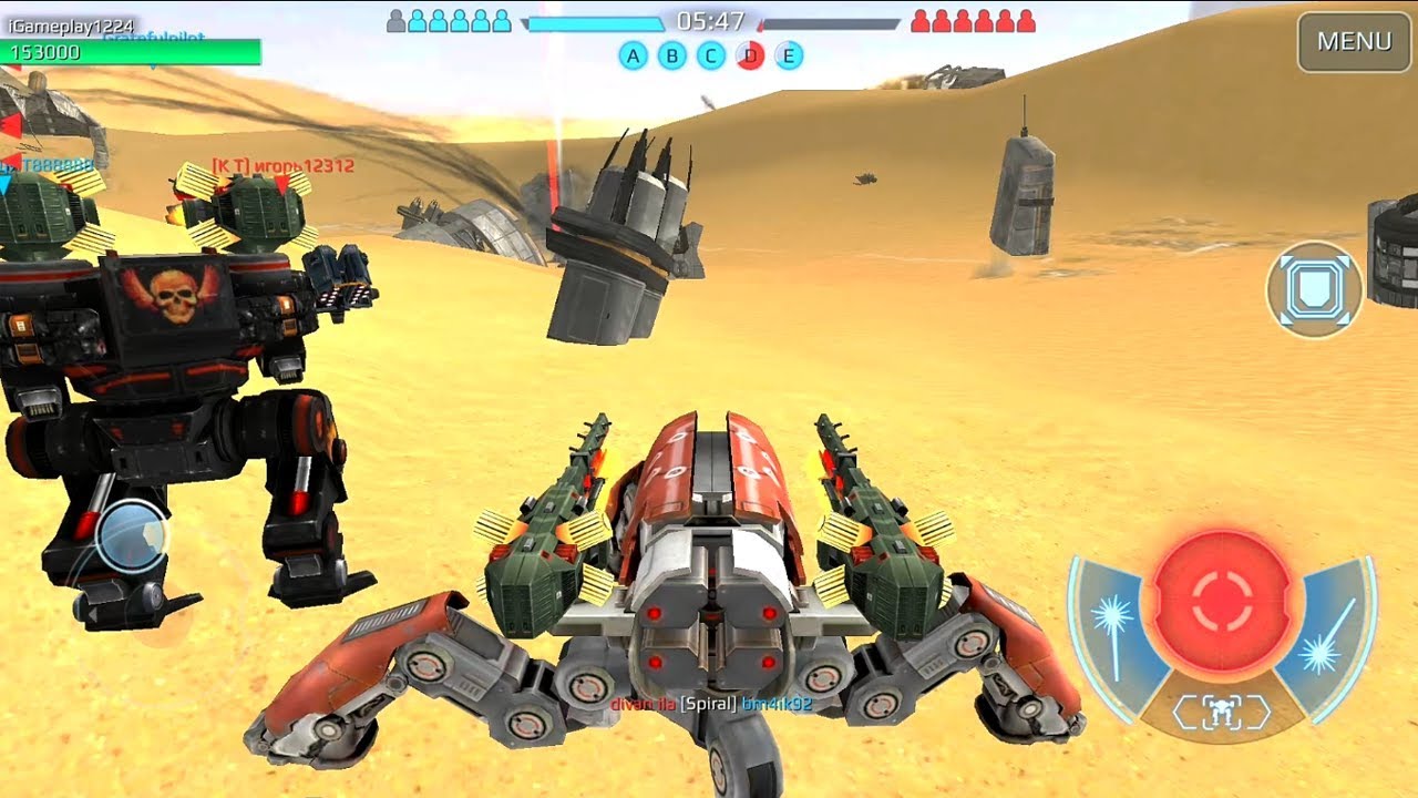 War Robots Android Gameplay - Raijin Trebuchet Lvl 5