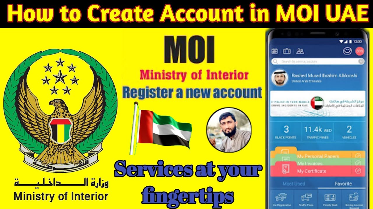 How to Create an Account in MOI UAE Registration 2022 - MOIUAE