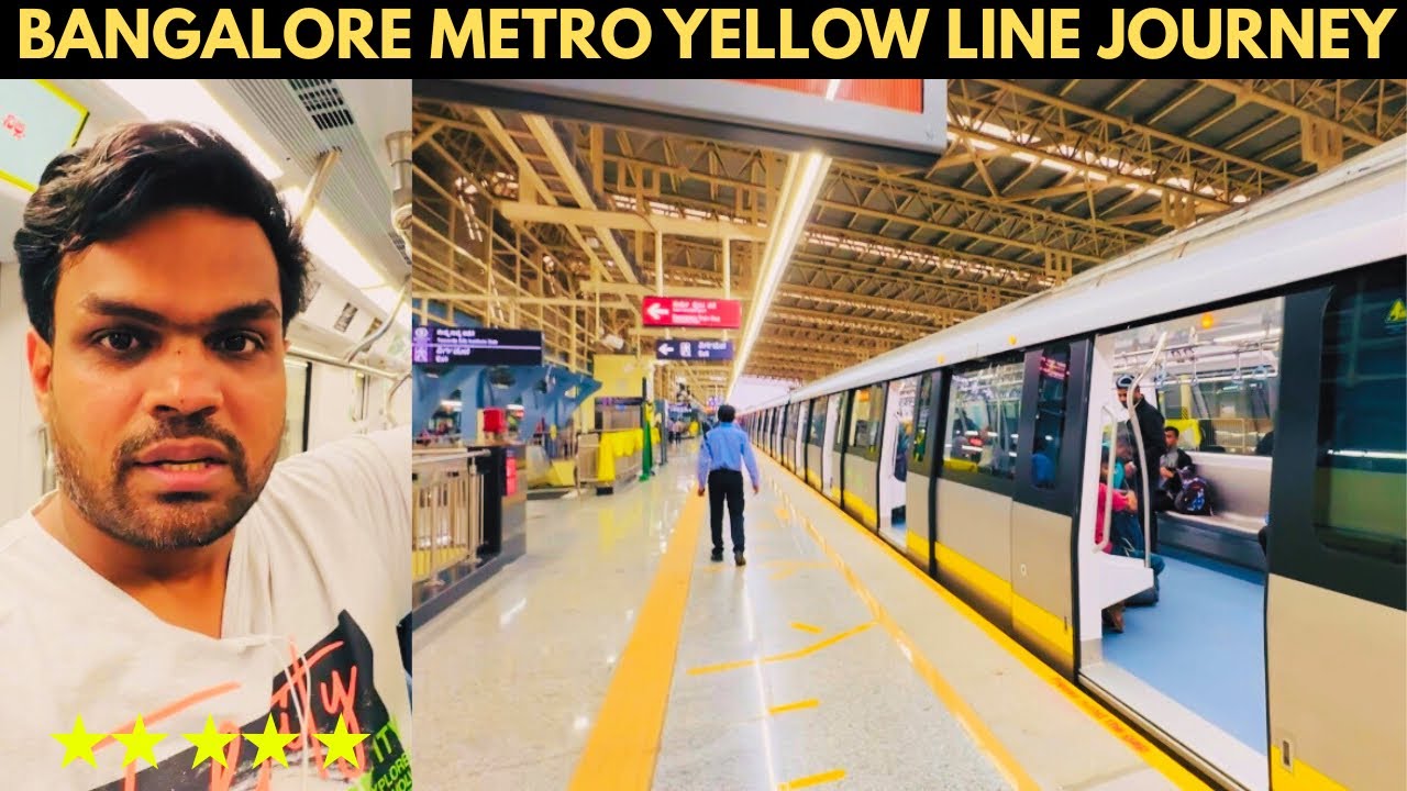 Bengaluru Metro Yellow Line FIRST Day FIRST RIDE Cost | Namma Metro Yellow Line Route Travel Guide 