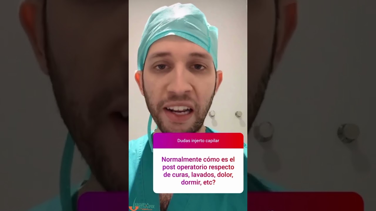 Post-operatorio injerto capilar 