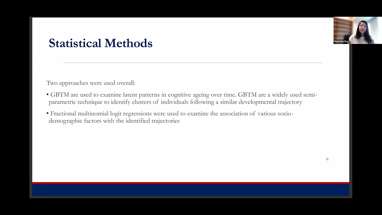 1.1 COGNITIVE AGING:  Cognitive Aging Across the Life Course in a Low Income Context:  Evidence ....