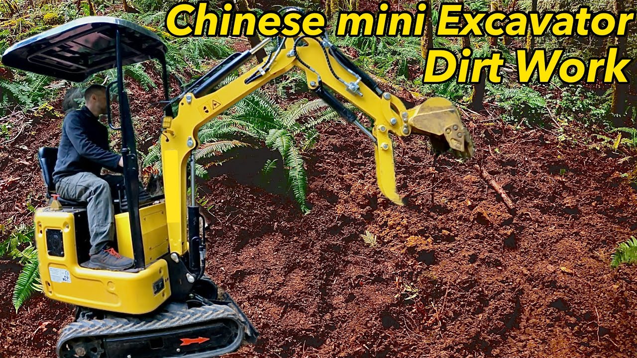 Working with a Chinese Mini excavator, review #miniexcavator #review  #dirtwork