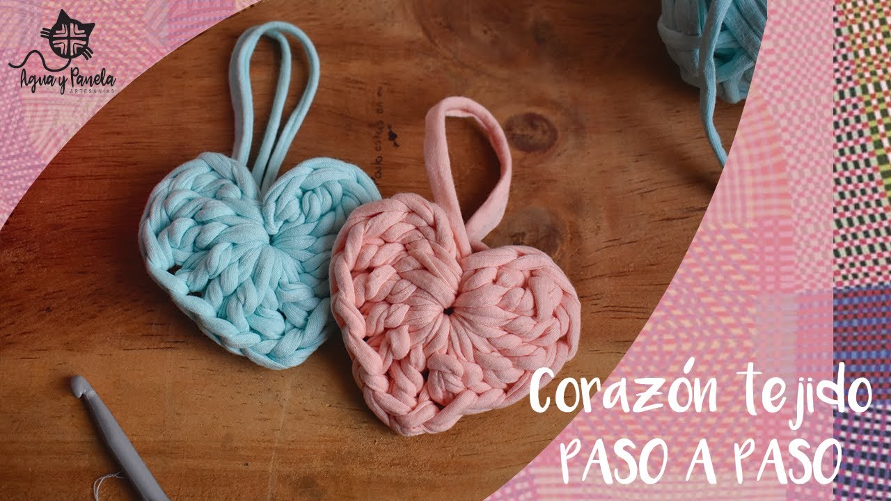 Coraz&oacute;n a Crochet Paso a Paso | R&aacute;pido, F&aacute;cil y con Sobrantes
