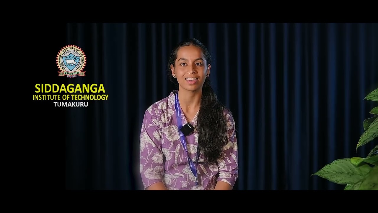 Siddaganga Institute of Technology- Testimonials about Student Journey.