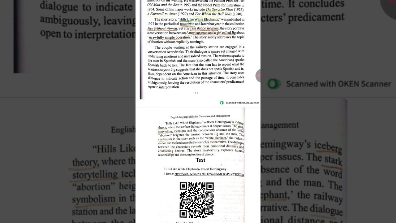 Hills like white elephants 