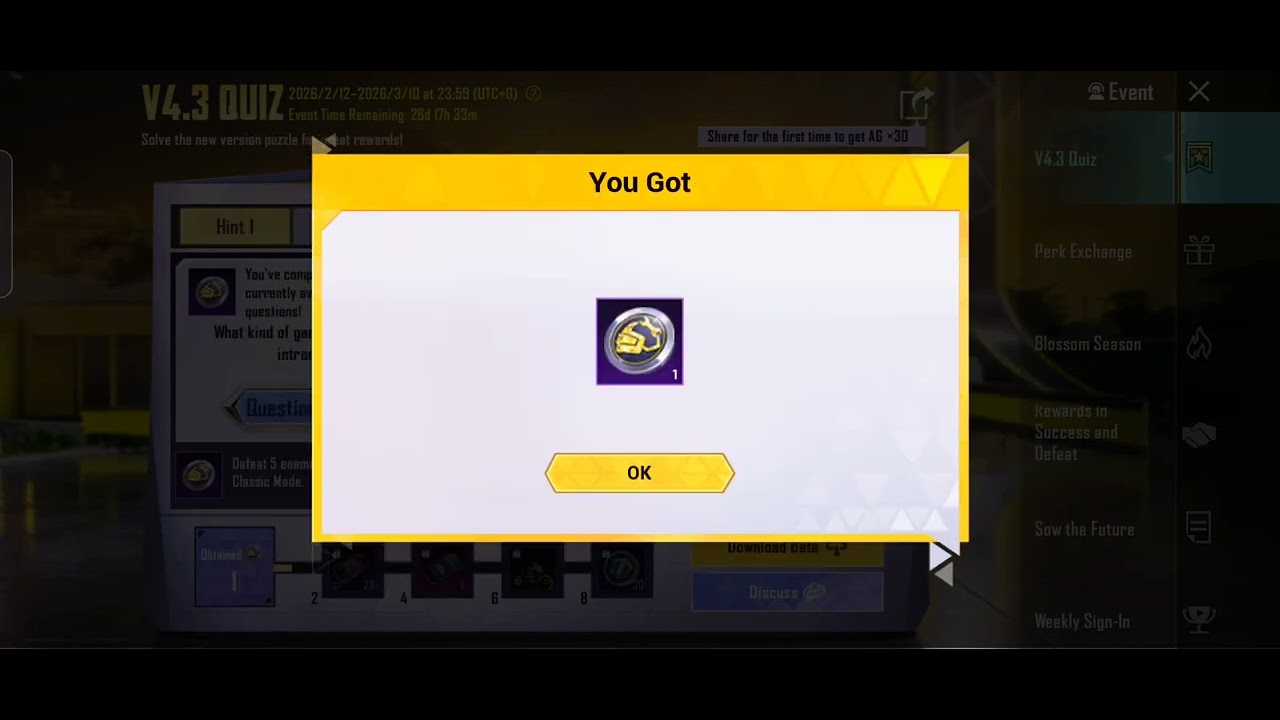 Pubg new update 4.3 Quiz