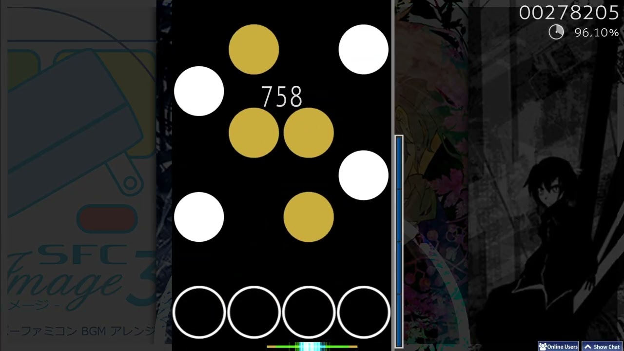 (osu mania) 4K Luminal V2 δ-★ 6.05* 96.60% CLEAR