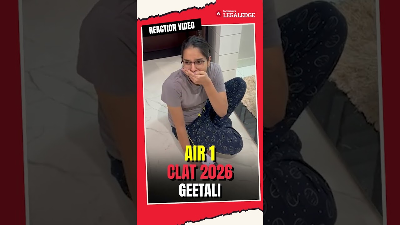 CLAT 2026 Results | AIR 1 | Reaction #clat #clattopper #clat2026results #reaction