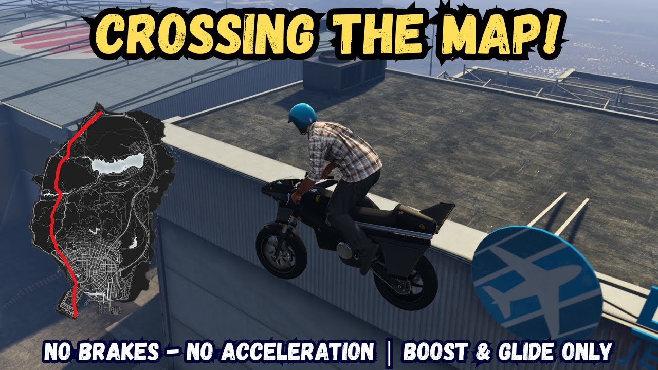 Can You Cross The Map Using The Oppressor With Only Boost and Glide?
