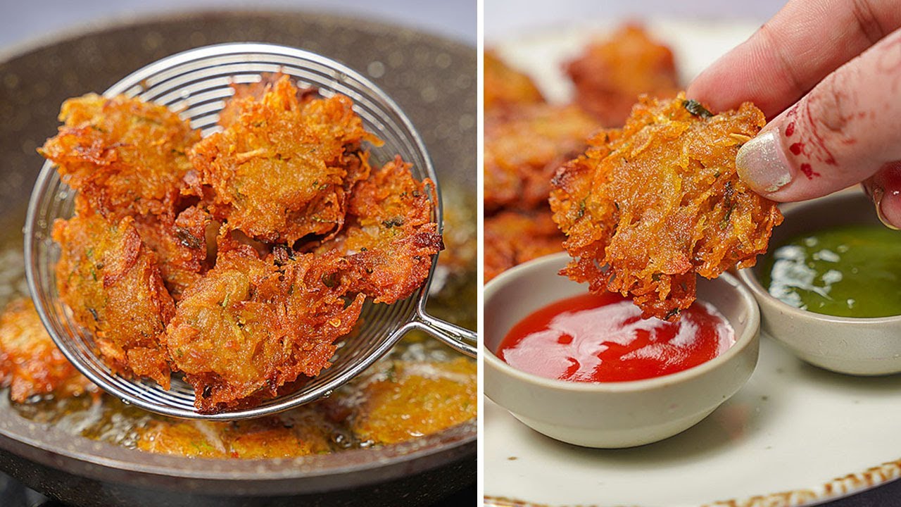 Potato Laccha Pakora | Aloo Pakoda Recipe | Crispy Potato Evening Snacks Recipe | Yummy