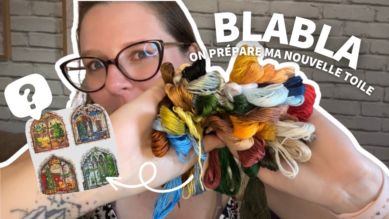 PAPOTAGE et BRODERIE : On prépare ensemble ma nouvelle toile Harry Potter