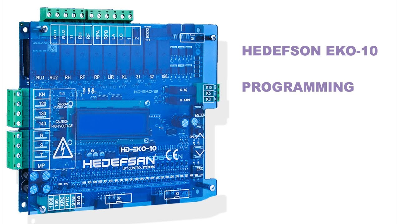 HEDEFSON CONTROLLER EKO 10  PROGRAMMING AND SETUP