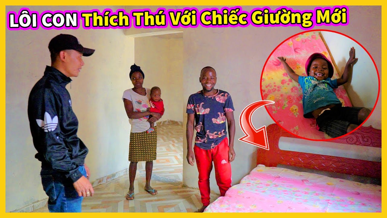 Quanglinhvlogs || Lôi Con Thích Thú Khi Lần Đầu Nằm Lên Chiếc Đệm Siêu Êm