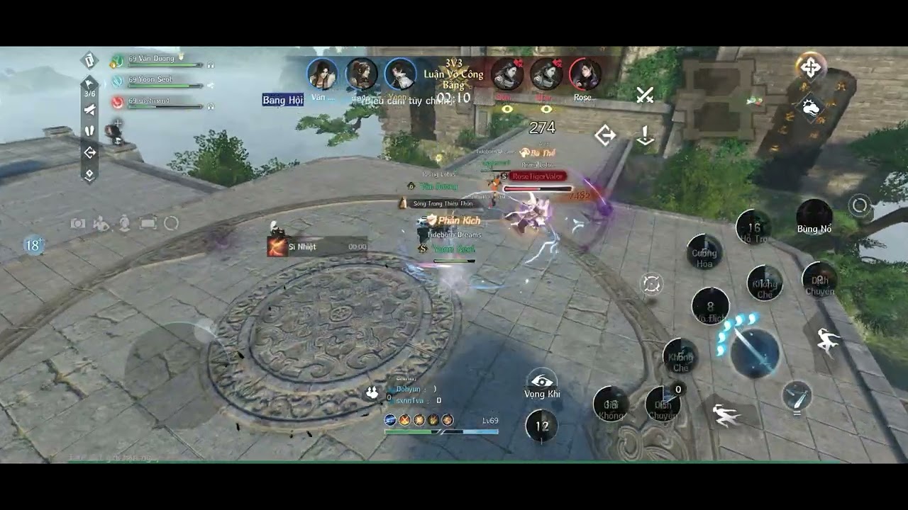 Toái mộng PvP 3vs3 #nghichthuyhanmobile 