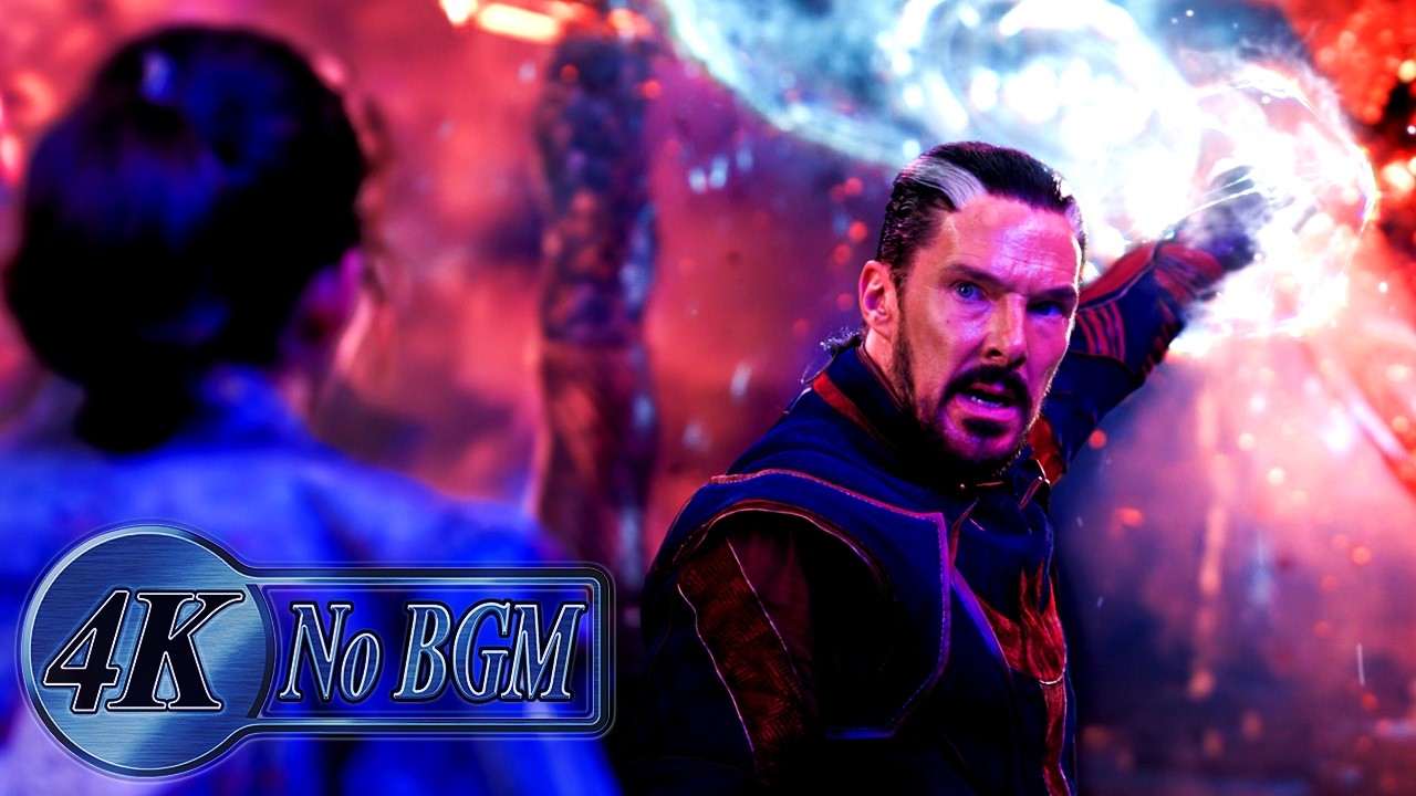 Defender Strange Dies Saving America Fight Scene [No BGM] | Dr. Strange in the Multiverse of Madness