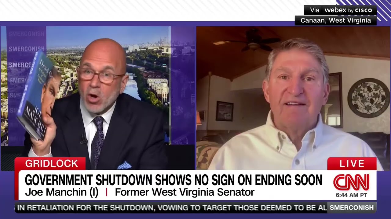 Joe Manchin joins Smerconish on CNN to discuss government shutdown, healthcare, open primaries