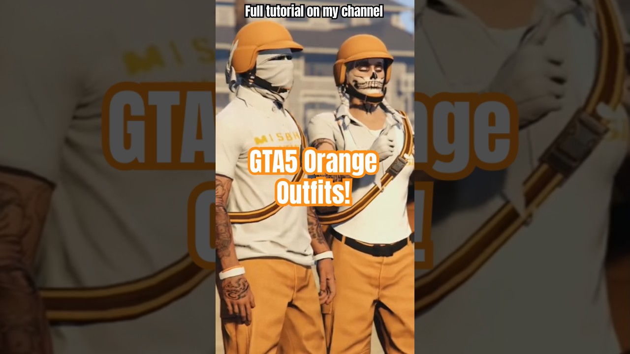 GTA5 Orange Modded Outfits 🍊#shorts #gta #gtaonline #gtav #gta5