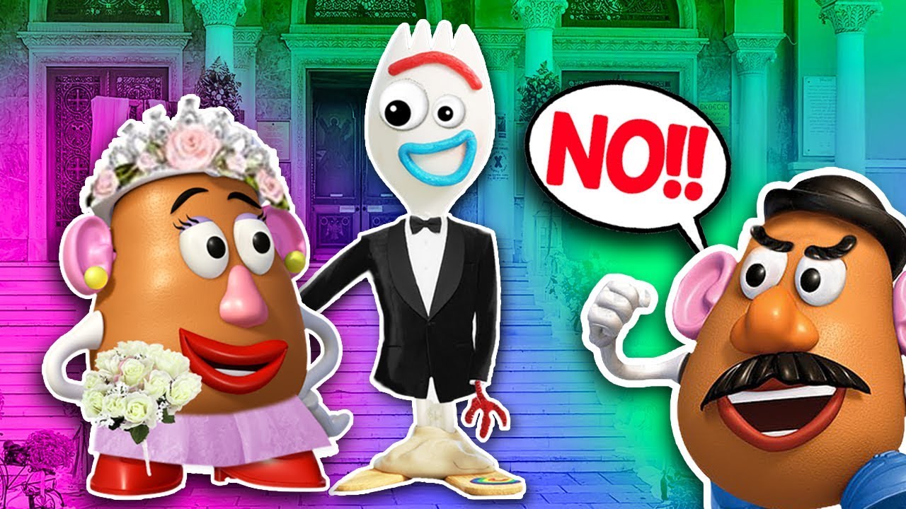 El Sr. CARA de PAPA IMPIDE la BODA de FORKY! 🤠 Toy Story 4 - Juguetes Fantásticos
