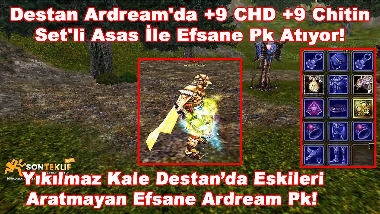HabibFATHER - Destan Ardream'da +9 CHD +9 Chitin Set'li Asas İle Efsane Pk Atıyor! | Knight Online