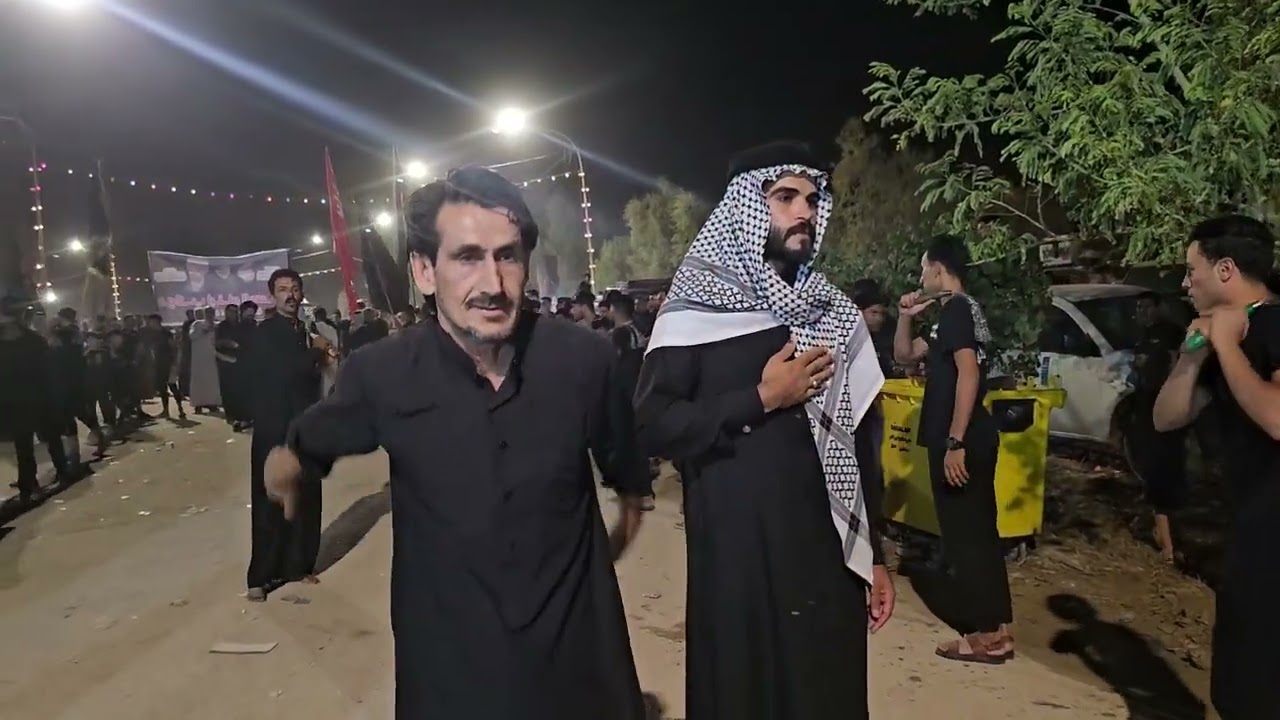 موكب أبناء الرساله قصر الدراوشه يوم  ٢٥ محرم في مقام السبايا  في قضاء عين التمر ٢٠٢٤