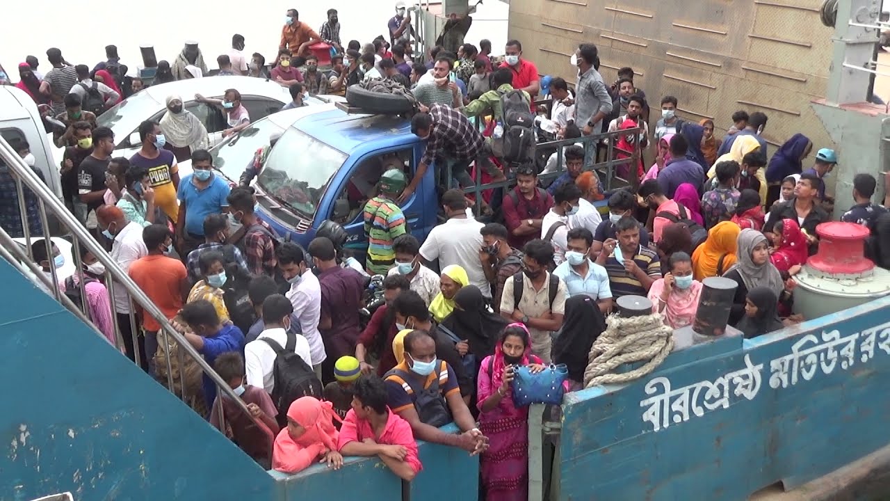 Daulatdia Ferry Ghat Most Crowded Inland Water Port | Bangladesh Largest Ferryghat