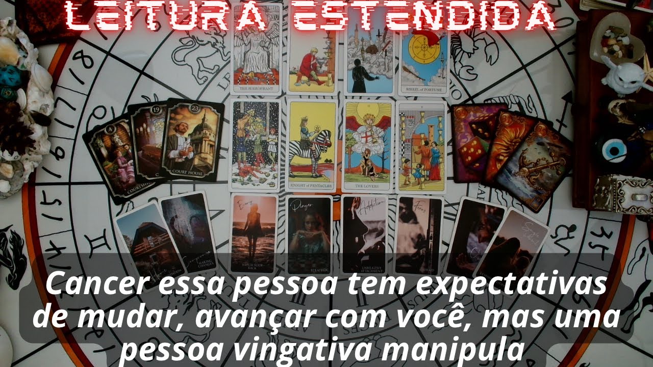 Câncer essa pessoa tem expectativas de mudar, avançar com você, mas uma pessoa vingativa manipula 